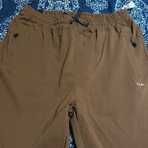 bebe Men's Brown Joggers with Drawstring
